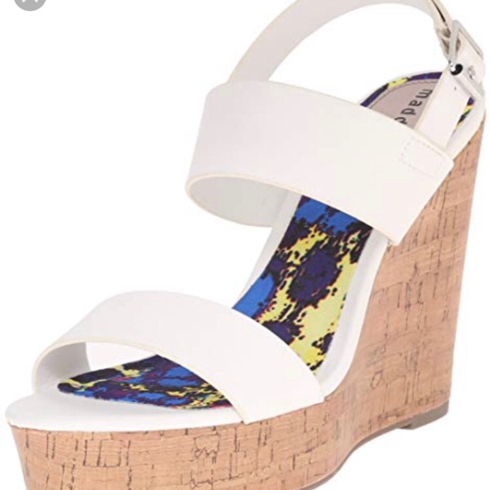 White Madden Girl wedges